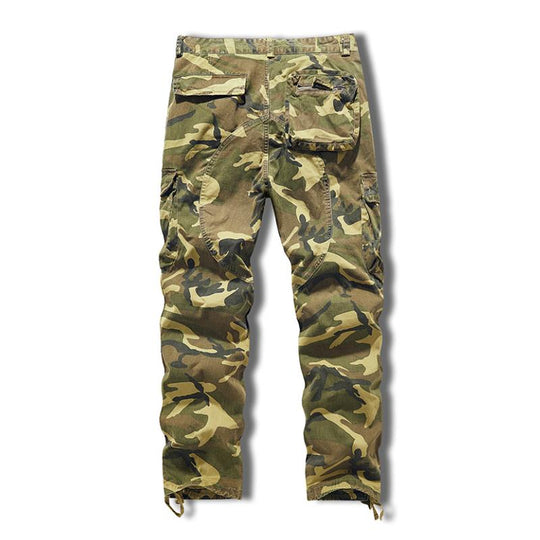 Men's Casual Outdoor Cotton Camouflage Multi-Pocket Cargo Pants 9261767819448