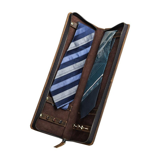 Men's Classic Vintage Portable Tie Storage Bag 9879143219384