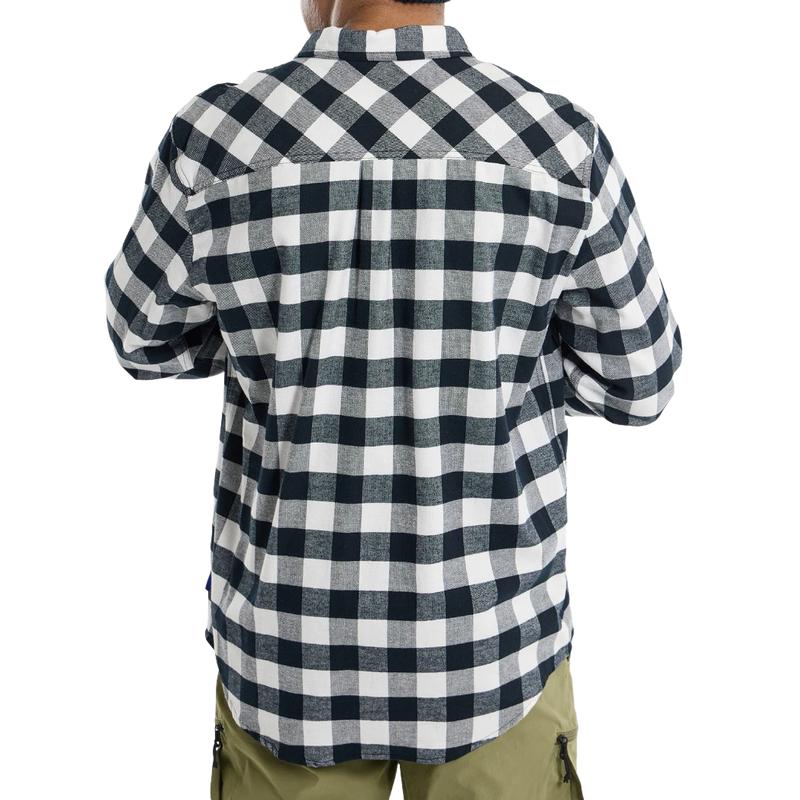 Men's Casual Lapel Plaid Long Sleeve Shirt 9879142924472