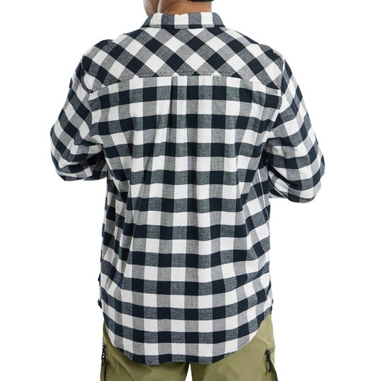 Men's Casual Lapel Plaid Long Sleeve Shirt 9879142924472