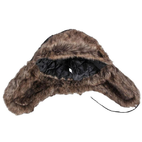 Men's Classic Retro Winter Warm Earmuffs PU Leather Hat 9272629428408