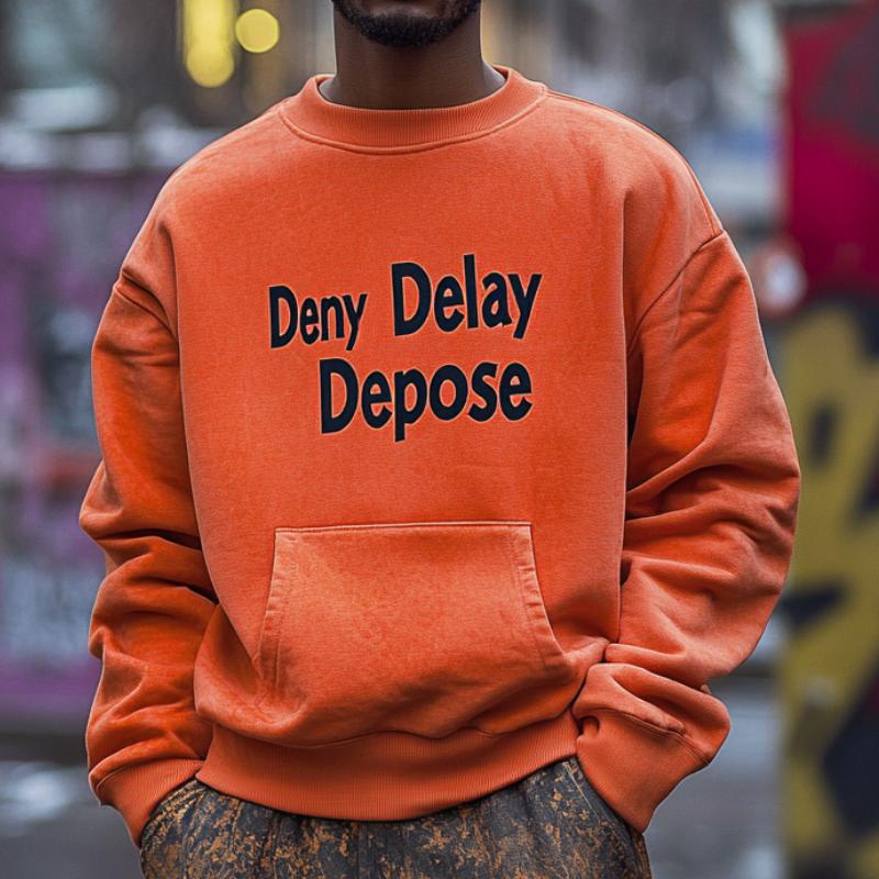 Men's Casual All-match Round Neck Digital Printed Sweatshirt 9879142695096
