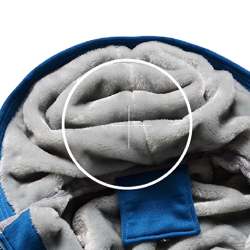 Men's Casual Fleece Hooded Jacket 9266613616824