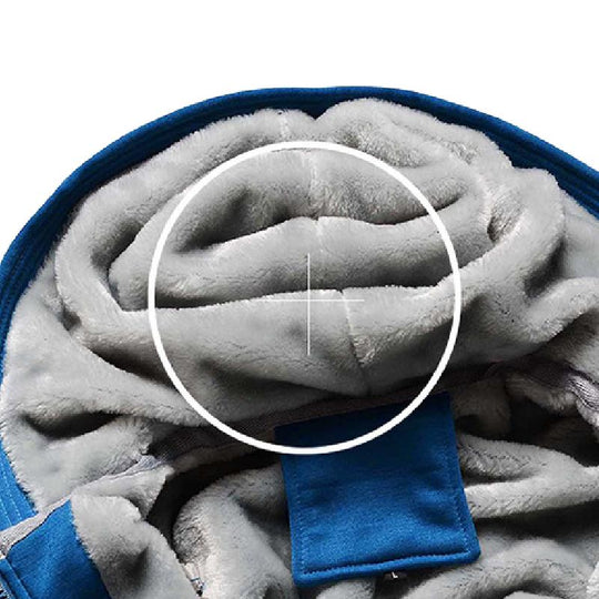 Men's Casual Fleece Hooded Jacket 9266613616824