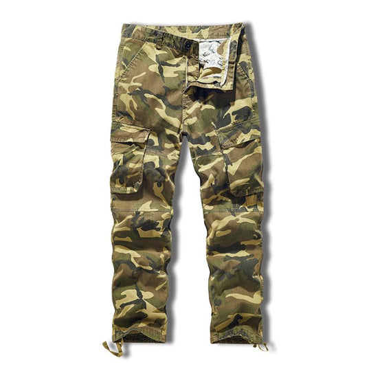 Men's Casual Outdoor Cotton Camouflage Multi-Pocket Cargo Pants 9261767819448