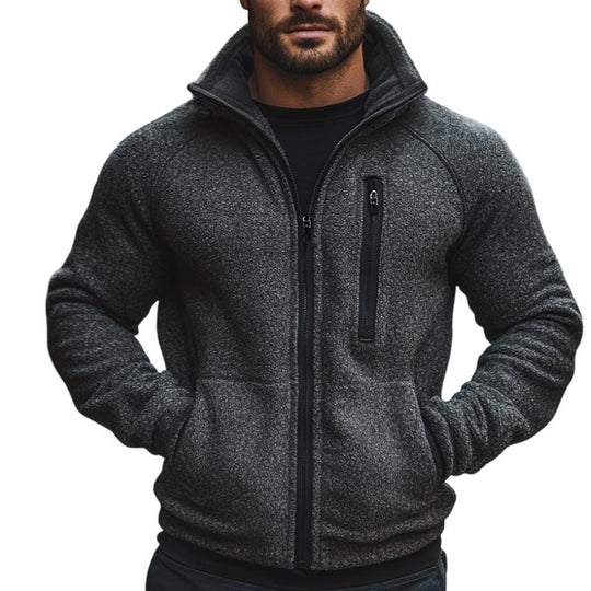 Men's Vintage Casual Stand Collar Zipper Pocket Jacket 9261105774776