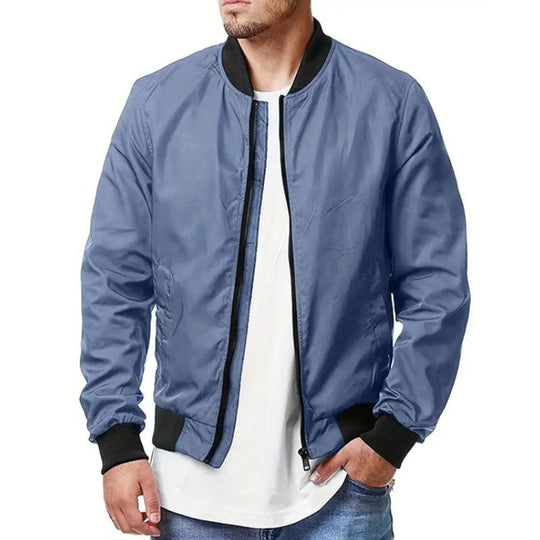 Men's Casual Zip-Up Sport Bomber Jacket Dtt25081913