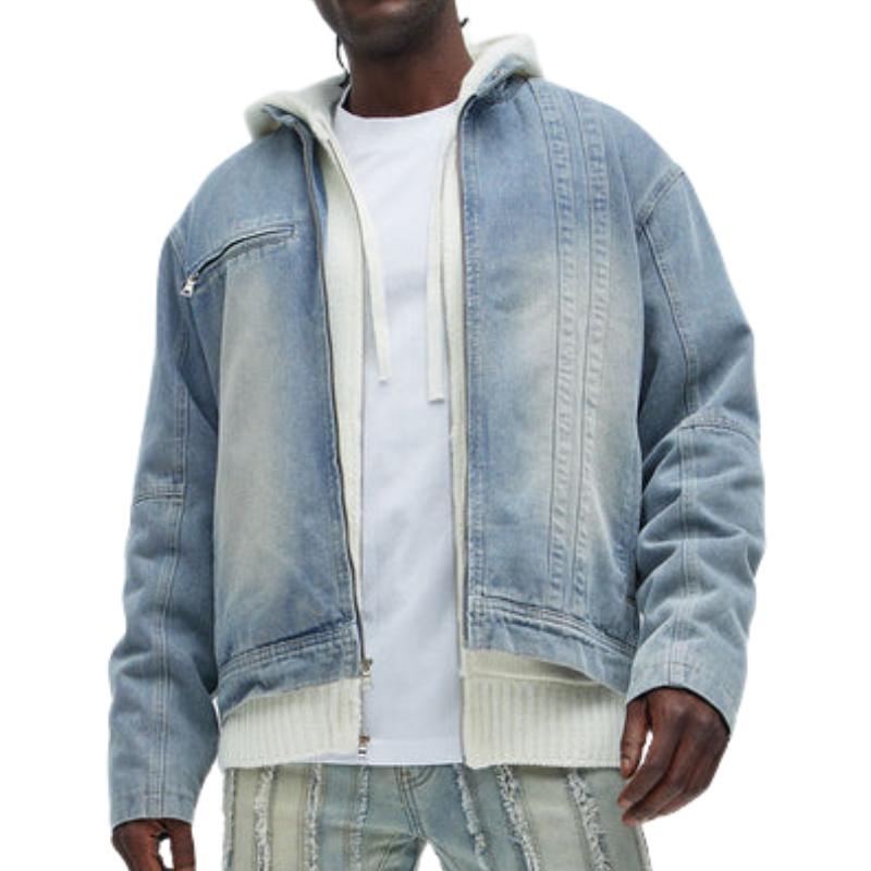 Men's Casual Stand Collar Denim Jacket 9885321167032