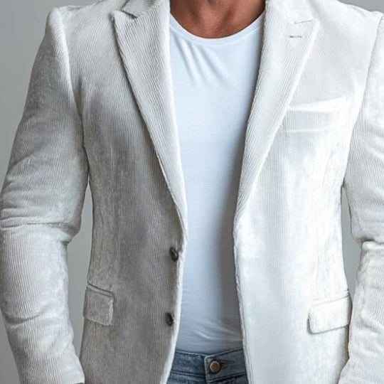 Men's Fashion Corduroy Single Breasted Blazer 9886817157304