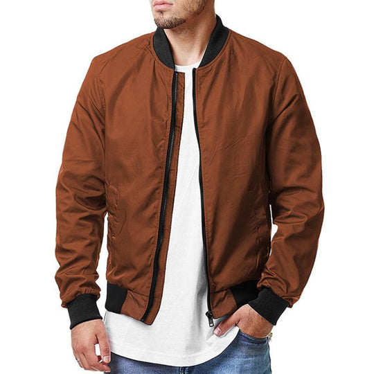 Men's Casual Zip-Up Sport Bomber Jacket Dtt25081913