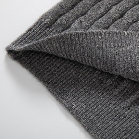 Men's Classic Casual Zip-Up Stand Collar Sweater 9268189593784