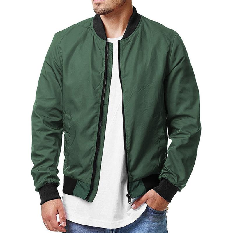 Men's Casual Zip-Up Sport Bomber Jacket 9261085917368