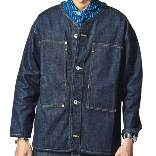Men's Casual Collarless Denim Jacket 9882784792760