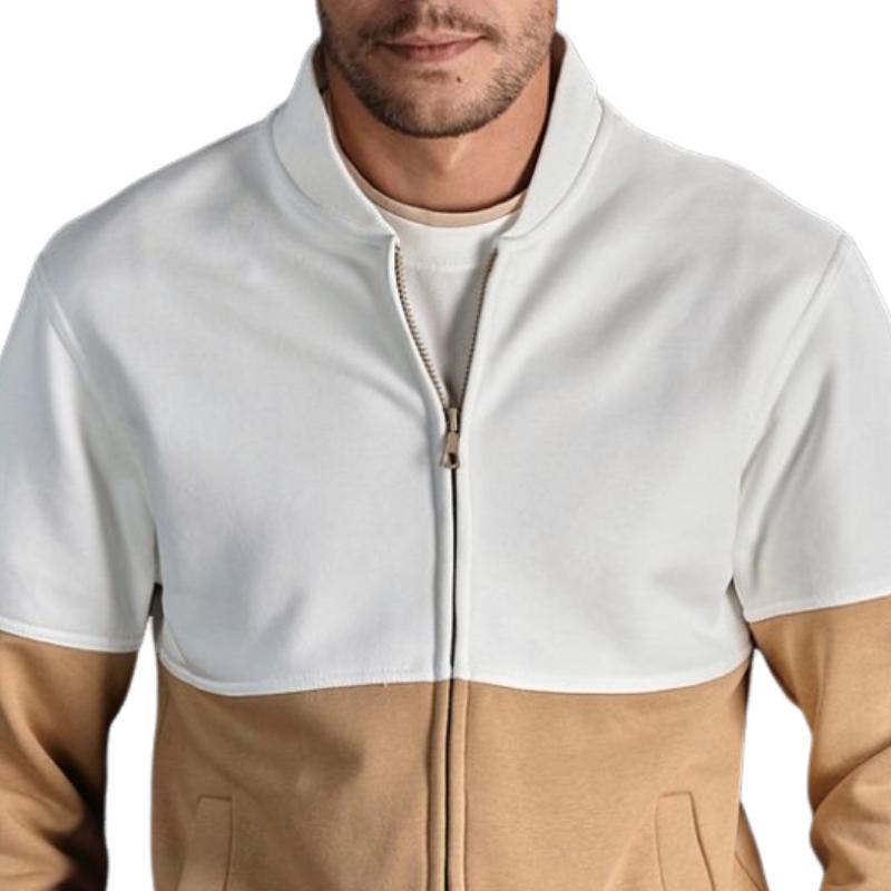 Men's Casual All-match Colorblock Baseball Jacket 9877925527736