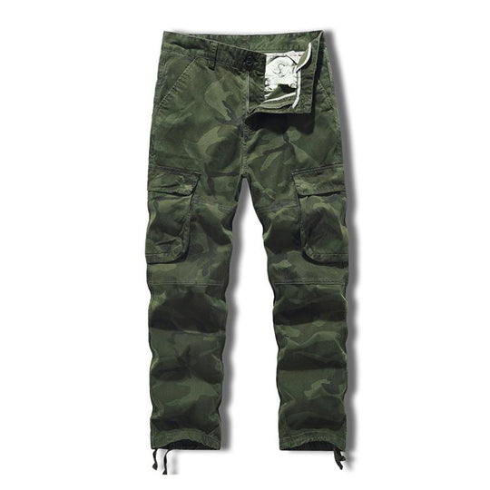 Men's Casual Outdoor Cotton Camouflage Multi-Pocket Cargo Pants 9261767819448