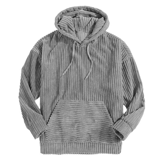 Men's Thickened Corduroy Hoodie 9268190216376