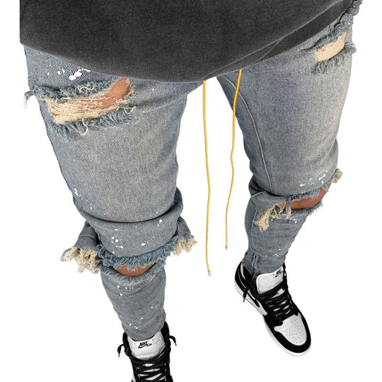 Men's Slim Fit Ripped Skinny Jeans 9268190347448