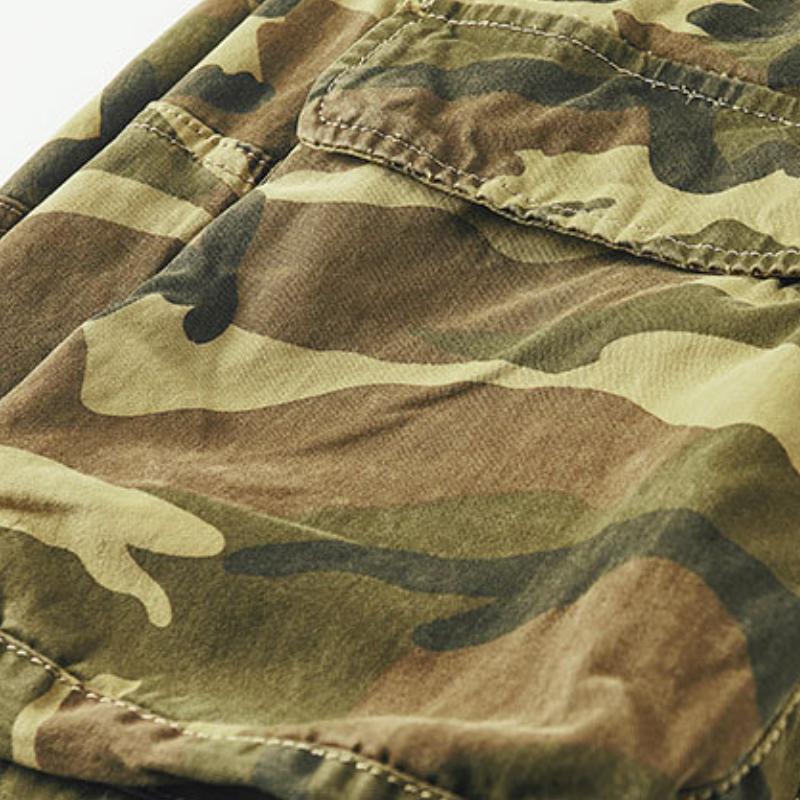 Men's Casual Outdoor Cotton Camouflage Multi-Pocket Cargo Pants 9261767819448
