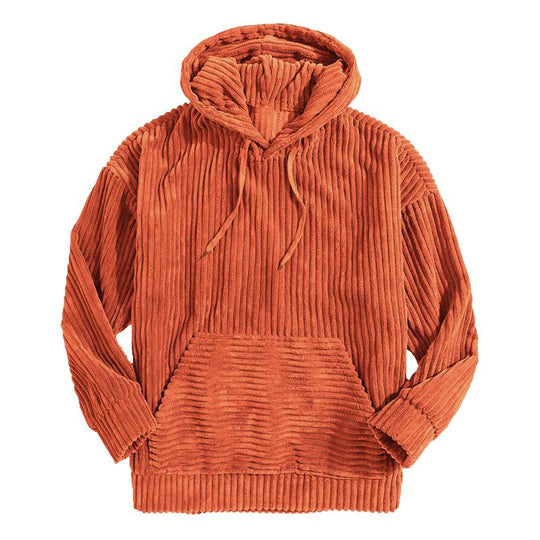 Men's Thickened Corduroy Hoodie 9268190216376