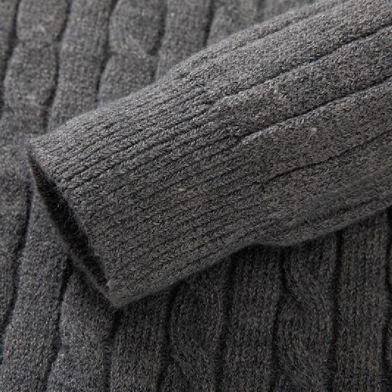 Men's Classic Casual Zip-Up Stand Collar Sweater 9268189593784