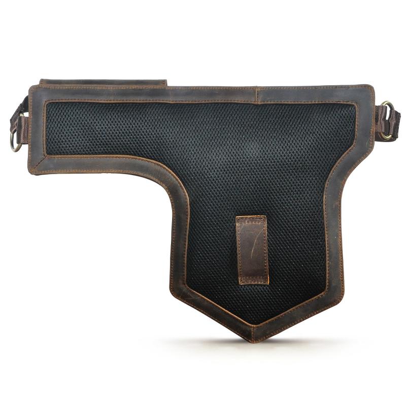Men's Classic Retro Personality Outdoor  Leather  Waist Bag 9879143350456