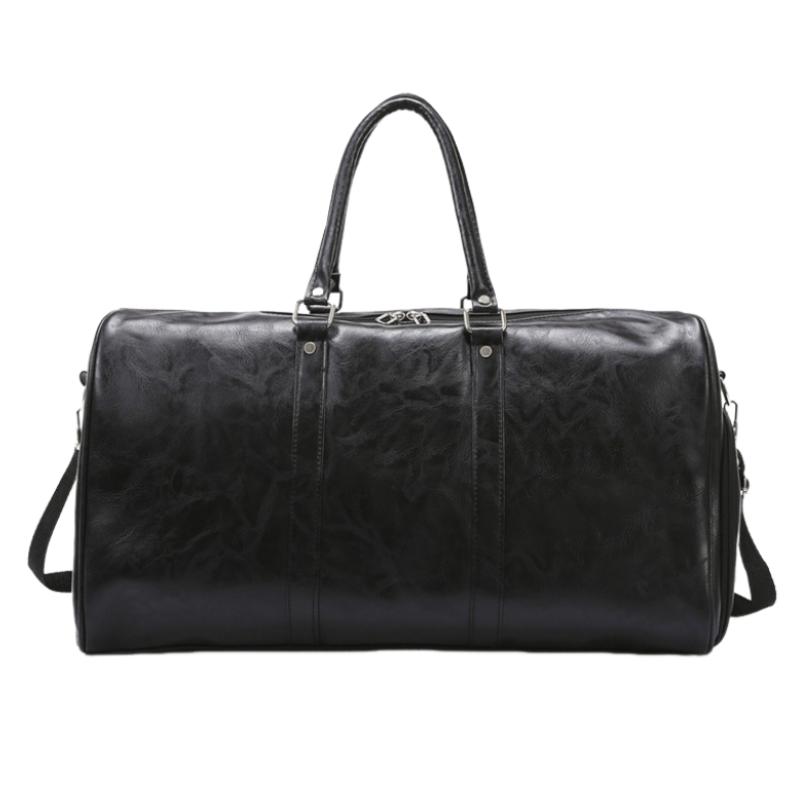 Men's Vintage Large Capacity Leather Sports Fitness Travel Bag 9882789609656