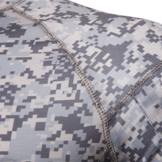 Men's Classic Casual Camouflage Stitching Zipper Stand Collar Long Sleeve T-shirt 9261140934840