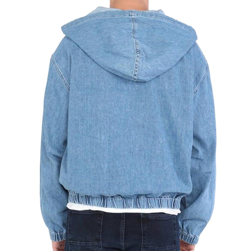 Men's Loose Casual Denim Hoodie 9883357806776