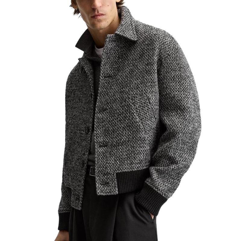 Men's Casual Fashion Crisp Wool Lapel Jacket 9882784596152