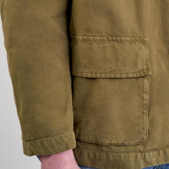 Men's Casual Canvas Lapel Flap Pocket Loose Jacket 9880239374520