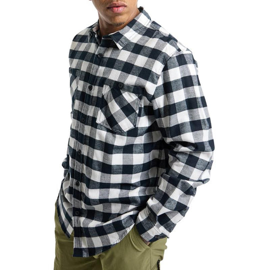 Men's Casual Lapel Plaid Long Sleeve Shirt 9879142924472