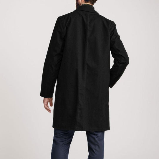 Men's Solid Color Simple Mid-Length Trench Coat 9261106299064