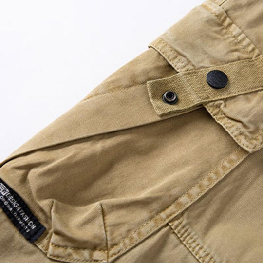 Men's Casual Washed Cotton Slim Fit Multi-Pocket Cargo Pants 9261767721144