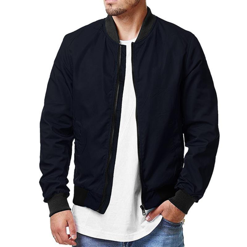 Men's Casual Zip-Up Sport Bomber Jacket Dtt25081913