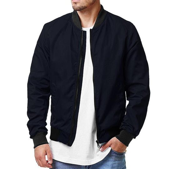 Men's Casual Zip-Up Sport Bomber Jacket Dtt25081913