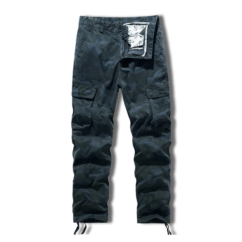 Men's Casual Outdoor Cotton Camouflage Multi-Pocket Cargo Pants 9261767819448