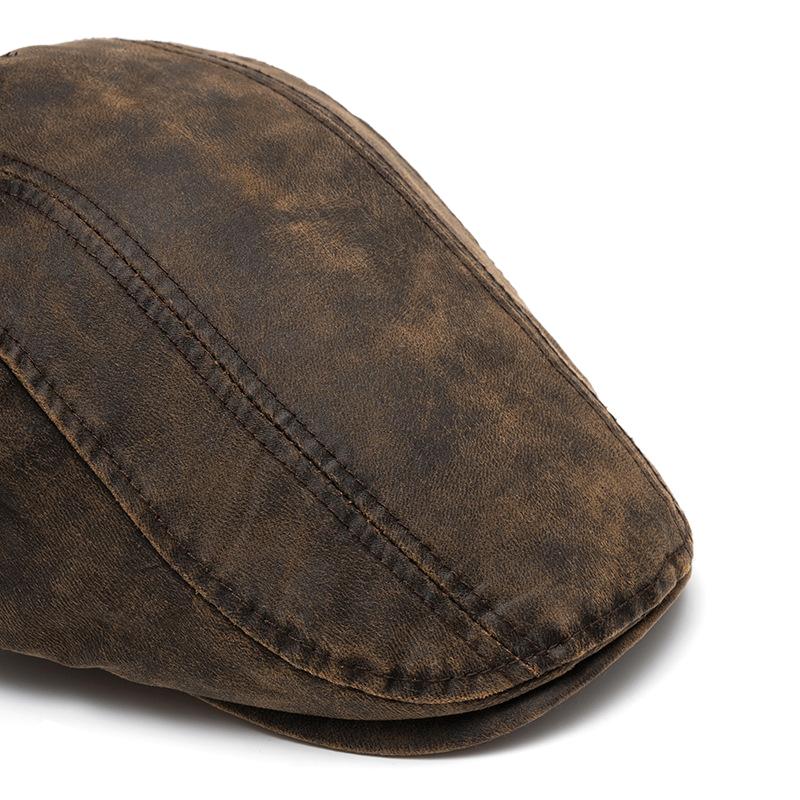 Men's Vintage Distressed Beret 9266613223608