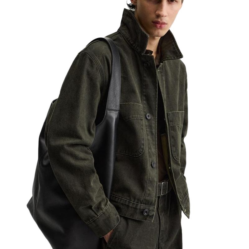 Men's Vintage Stand Collar Denim Jacket 9885321101496
