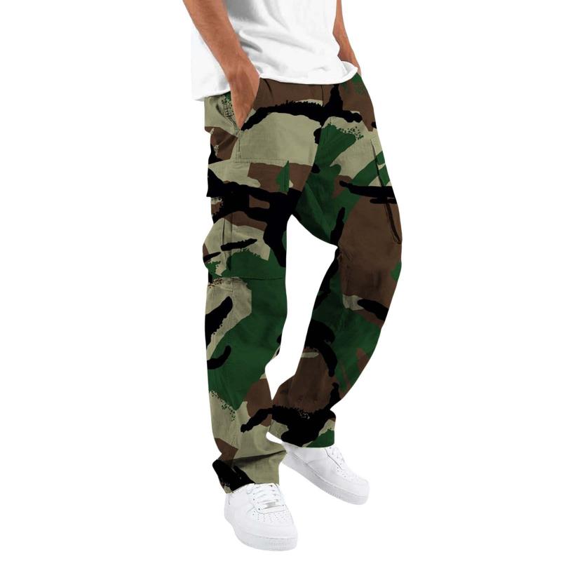 Men's Camouflage Loose Multi-pocket Cargo Pants 9261763854520