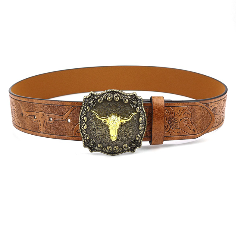 Men's Vintage Western Cowboy Belt 9891529097400